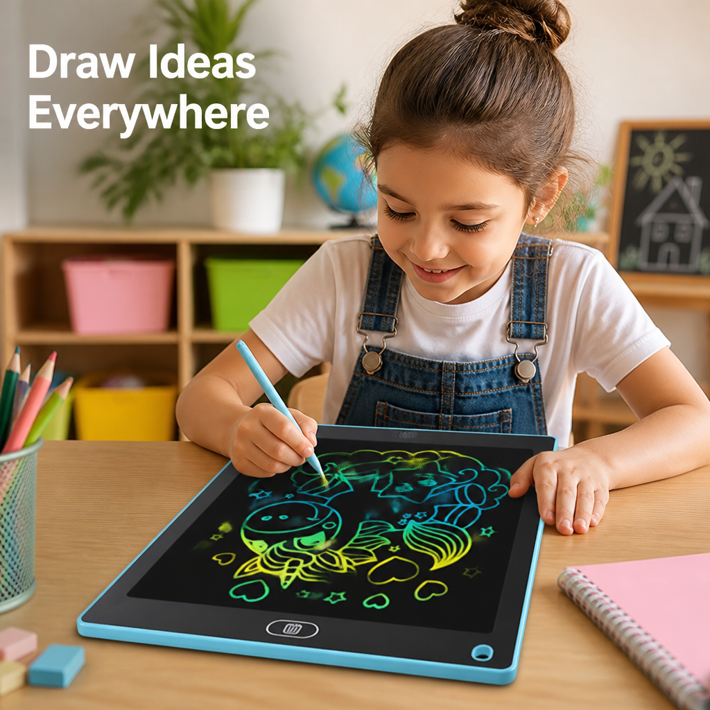 BrillioSlate™ Jumbo 20" Multi-Color LCD Writing Board — Unlock Endless Creativity with Every Colorful Stroke