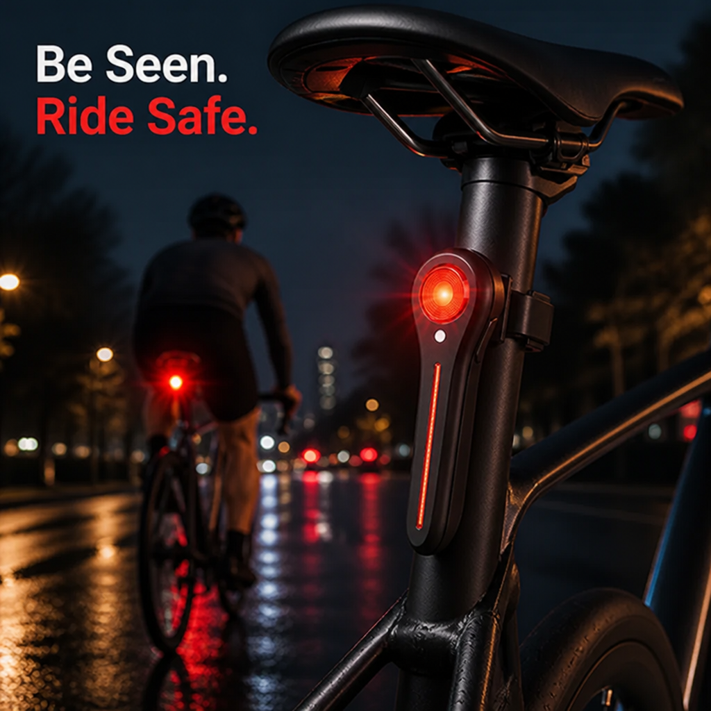 VeloPulse™ Rechargeable Rear Light — Command Attention Instantly and Ride Confidently Every Time