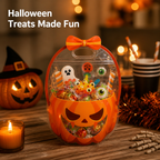 LumaJack™ Transparent Zippered Pumpkin Favor Bags — Make Every Treat a Show-Stopping Moment Kids Can’t Resist