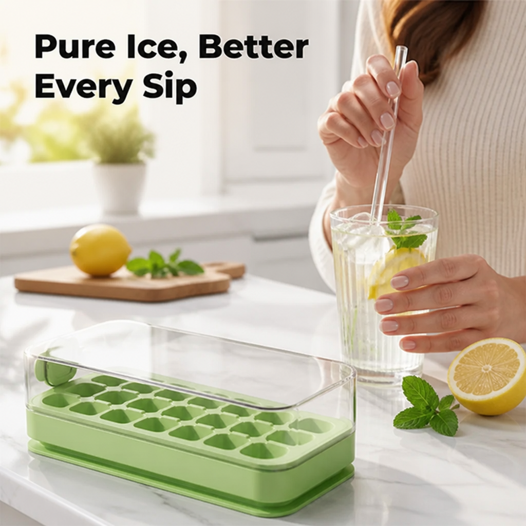 GlaciPure™ — Perfect Ice That Keeps Every Drink Pure, Cold, and Mess-Free