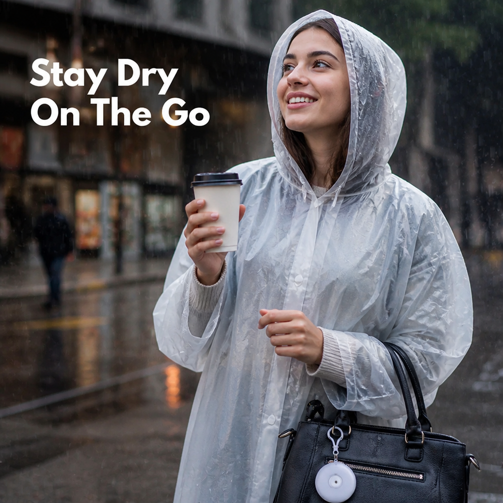 RainOrb™ — Pocket-Sized Rain Armor That Keeps You Confidently Dry Instantly