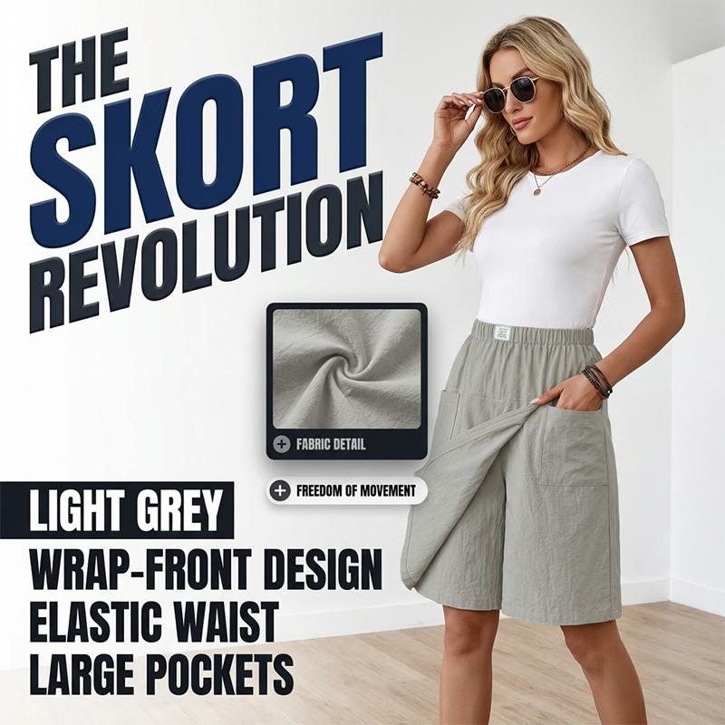 ViraLuxe™ Wrap Skort — Move Freely, Feel Confident, Stay Cool All Day