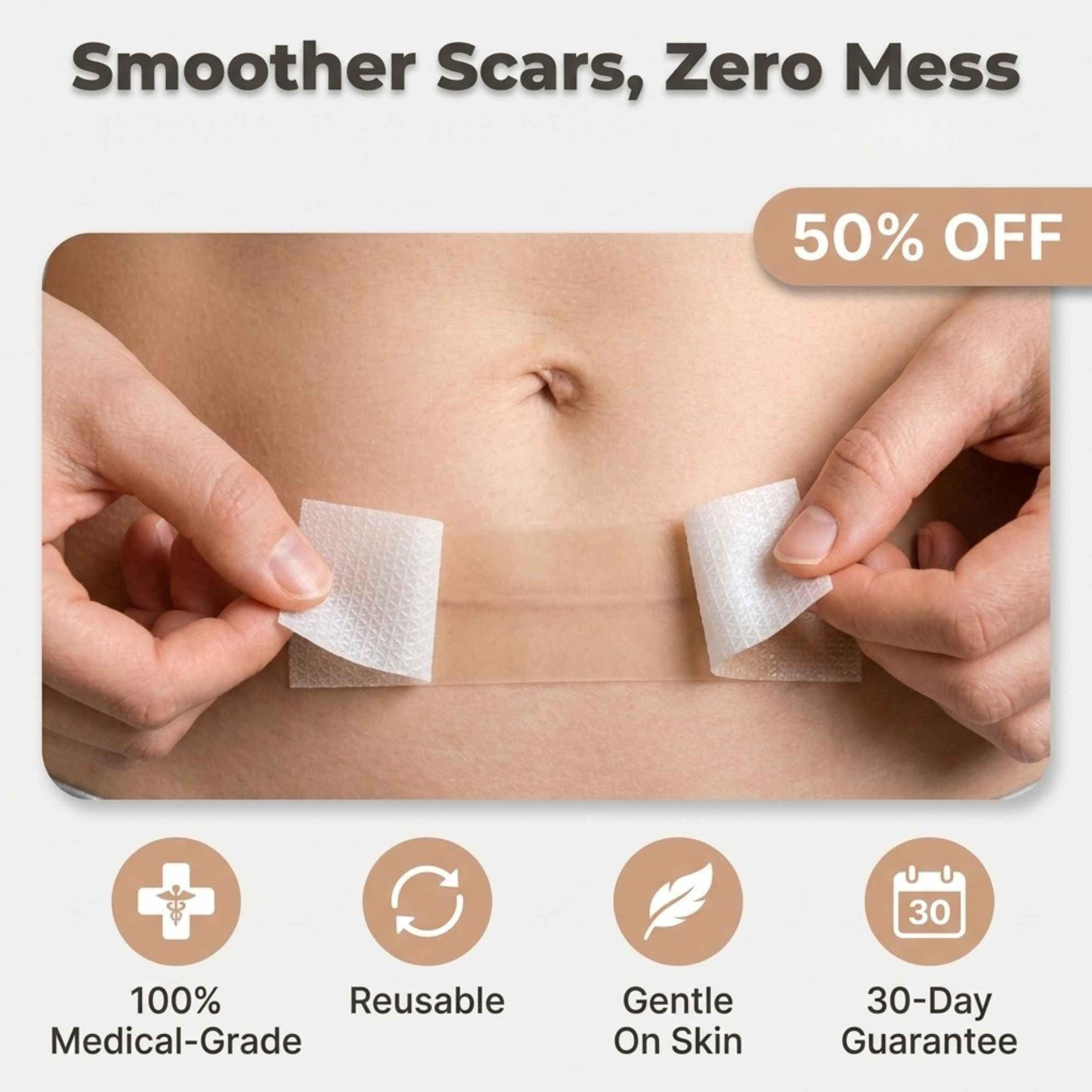 VeluDerm™ Silicone Scar Sheet Roll — Finally Reveal Smooth, Confident Skin You’re Proud To Show