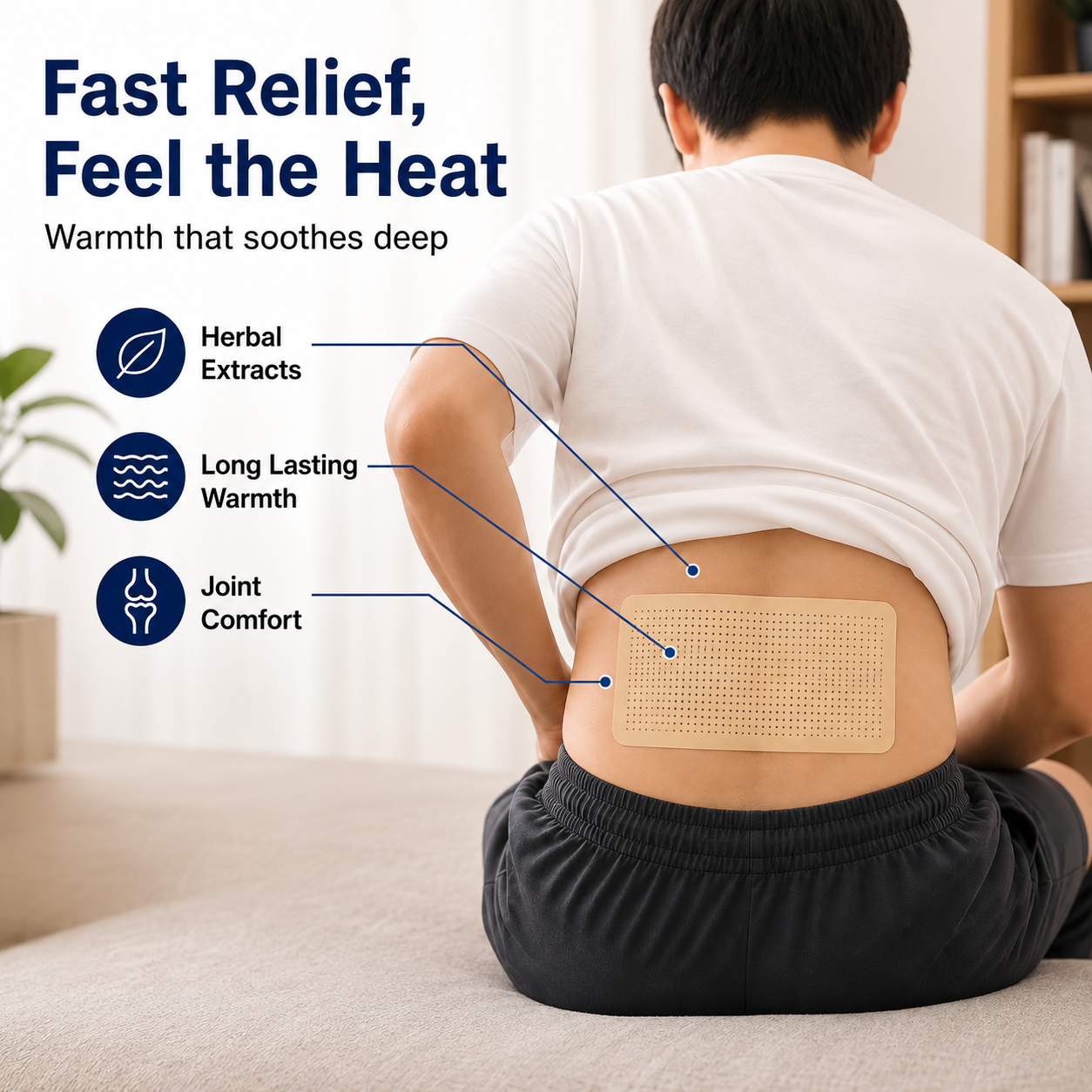 HeatEase™ Ginger Therapy Patches — Melt Away Pain and Move Freely Again