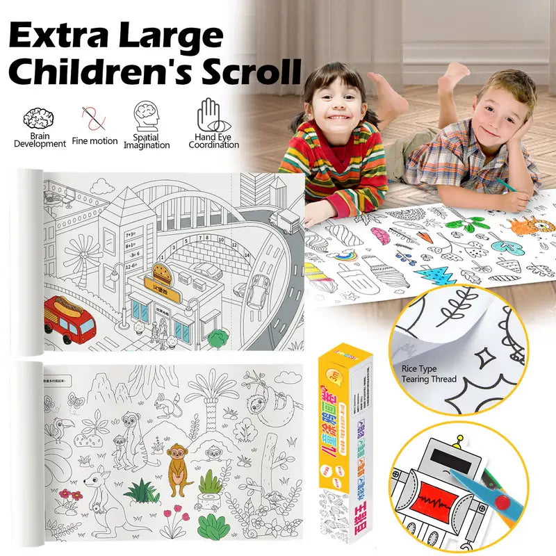 ArtBound™ Drawing Paper Roll — Unleash Boundless Creativity Without the Mess or Stress