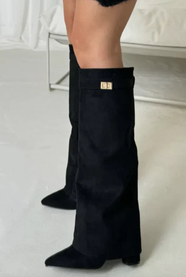 Elevare™ High-Heel Boots with Trousers — Step Confidently Into Warmth and Unstoppable Style