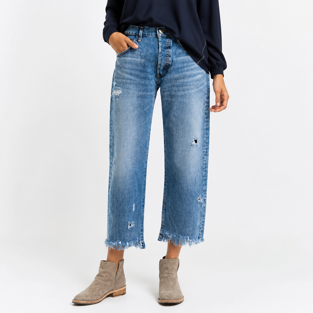AzureCrest™ Straight Leg Denim Shorts — Own Every Moment with Effortless Edge and Unmatched Comfort