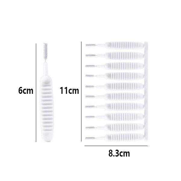 EdgeSweep™ Spiral Brushes — Reach Every Tiny Crevice for Effortless, Scratch-Free Sparkle