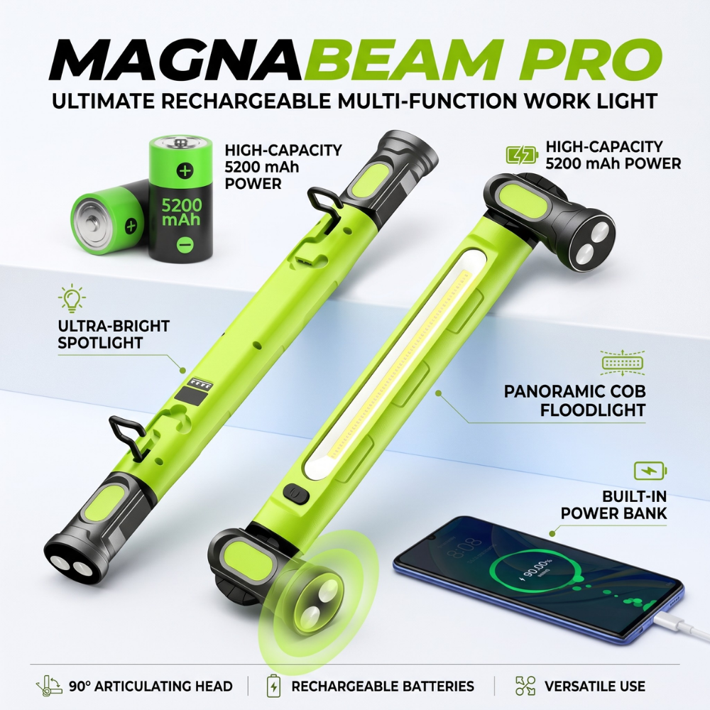 VantaBeam™ — Hands-Free Light That Saves Your Night and Powers Your Phone