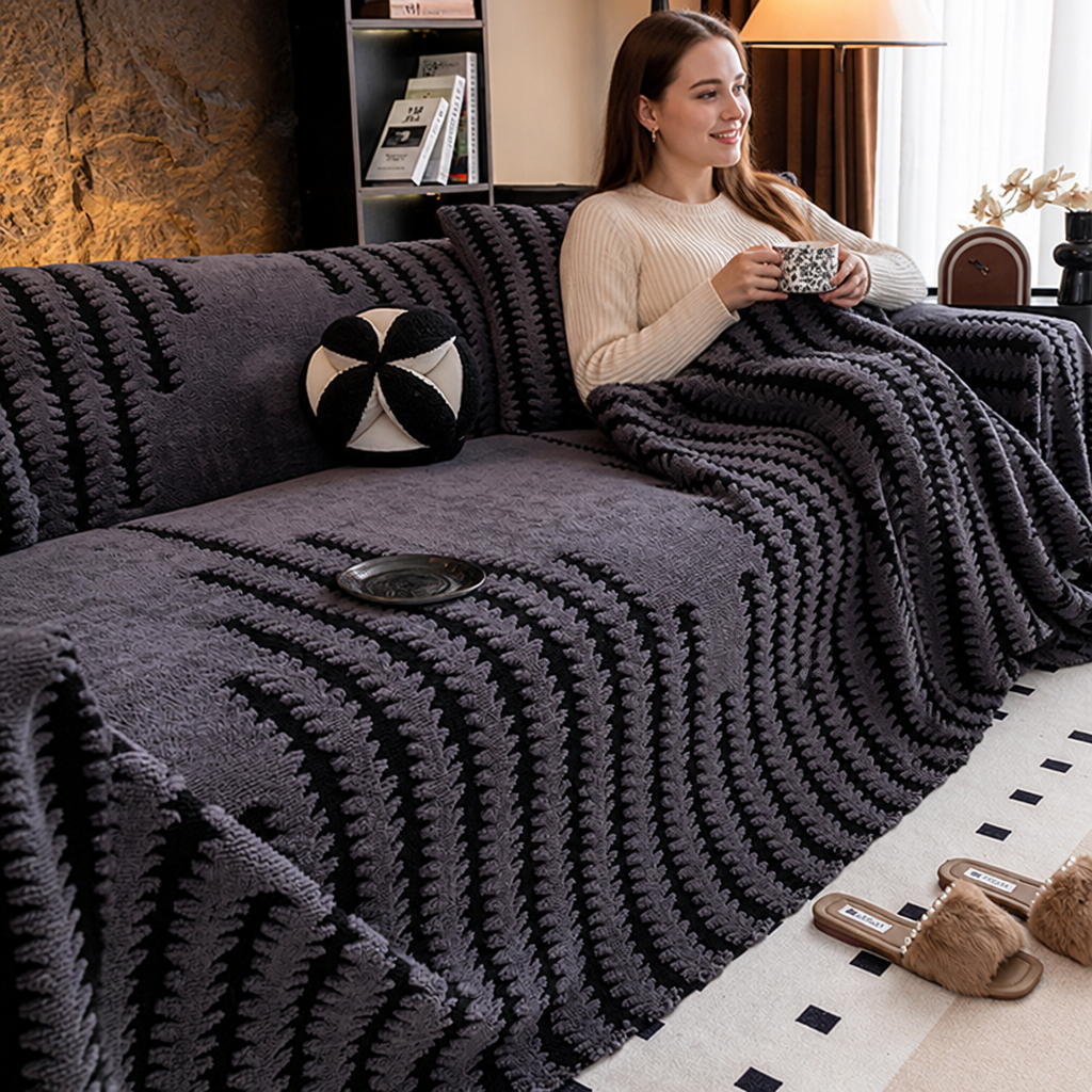 VeluraNest™ — Wrap Your Sofa in Unshakable Softness and Cozy Luxury