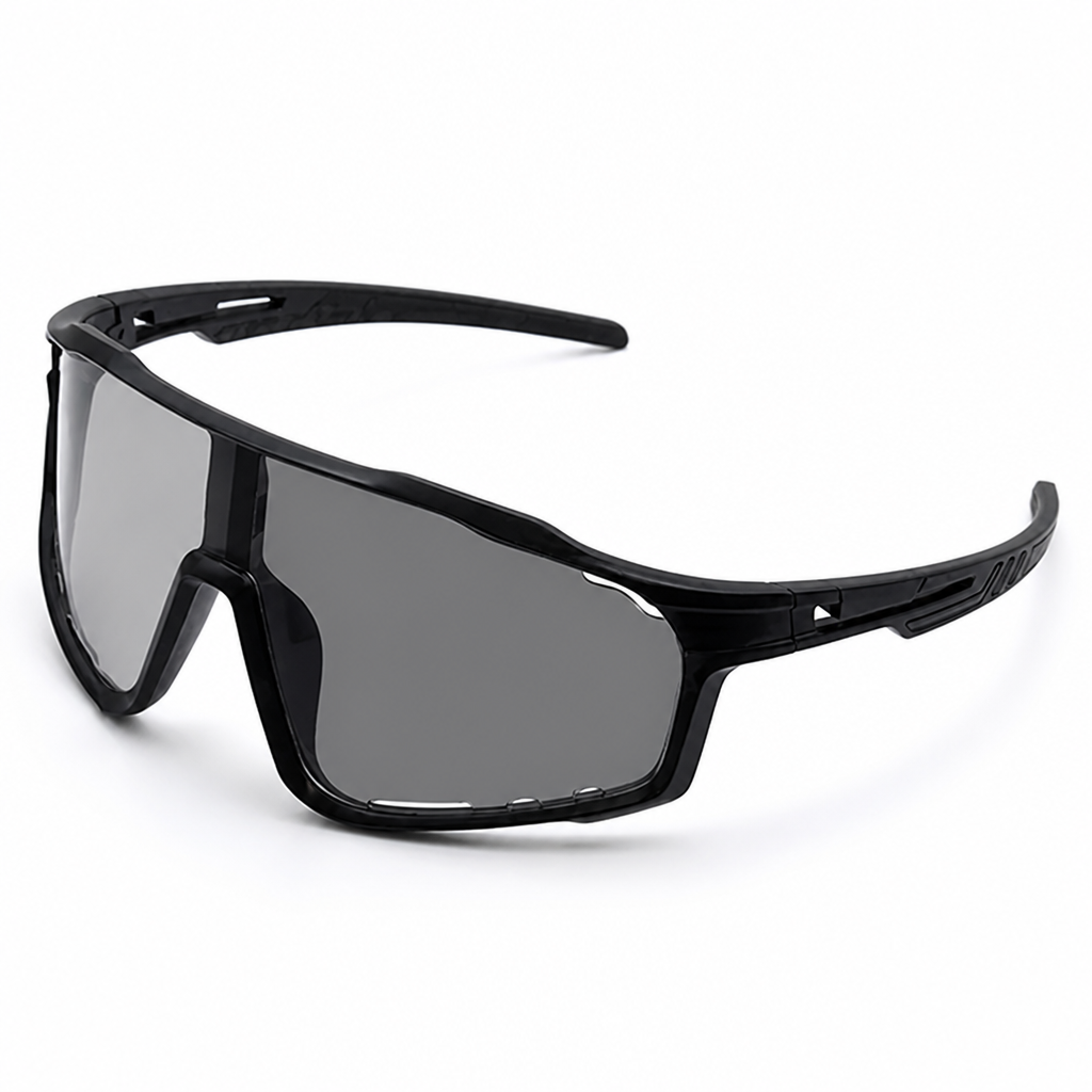 Glarevo™ — Ride comfortably through sun and shade without changing glasses