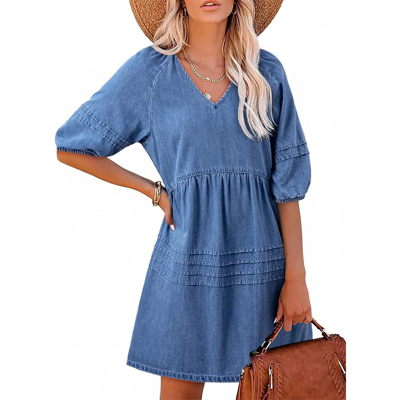 DenimEase™ Dress — Slip Into Feather-Light Freedom That Turns Heads All Day