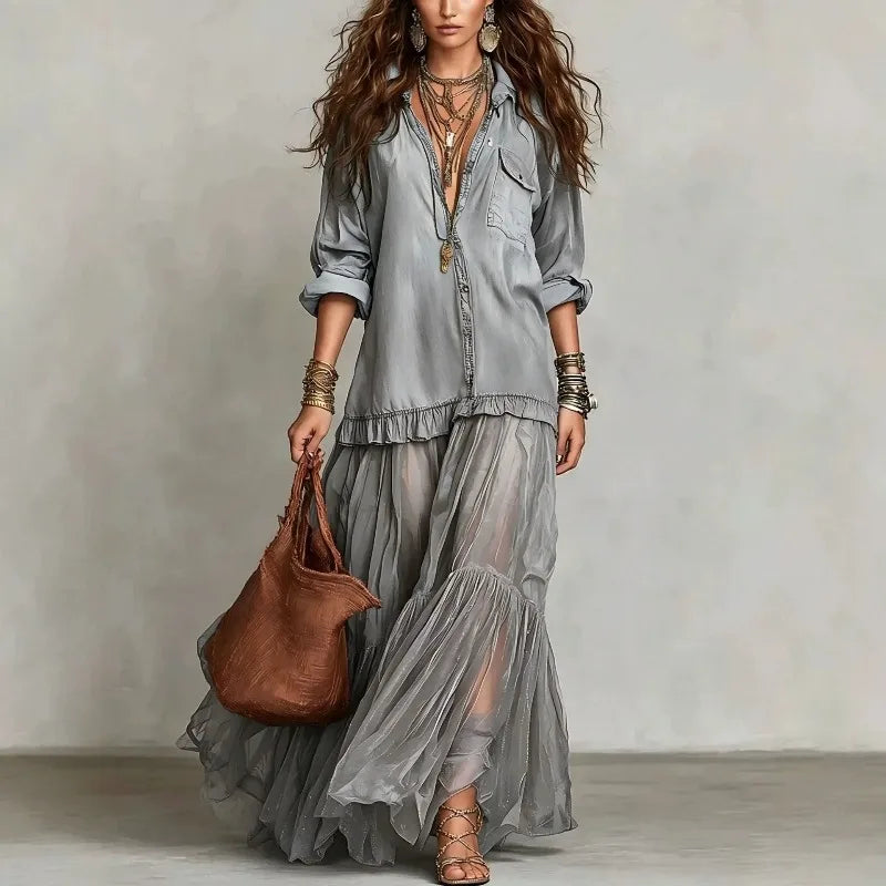CelesteAura™ Maxi Dress — Command Every Room with Effortless Elegance and Confidence