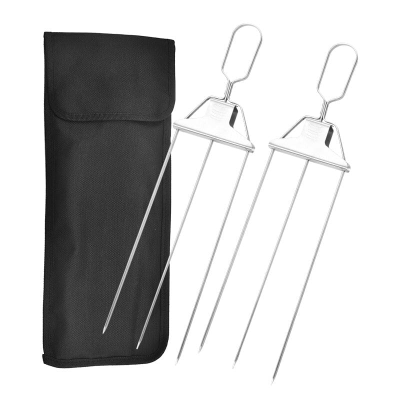 TriFlame™ Grill Skewers — Master Every BBQ With Juicy, Even-Cooked Perfection
