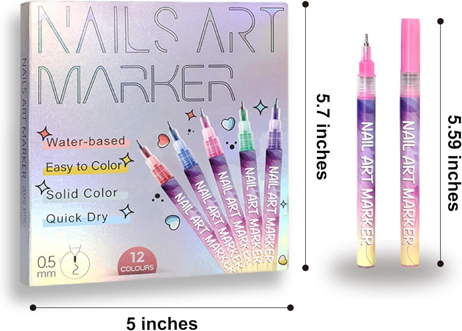 LumaFizz™ 12-Color Nail Art Pen Set — Ignite Bold, Head-Turning Nails That Showcase Your True Style
