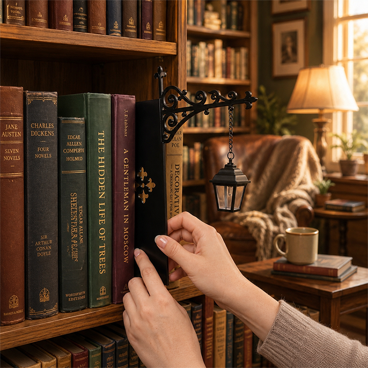 LuminaLuxe™ Streetlight Bookend — Cozy Up Your Space with Warmth and Unshakable Strength
