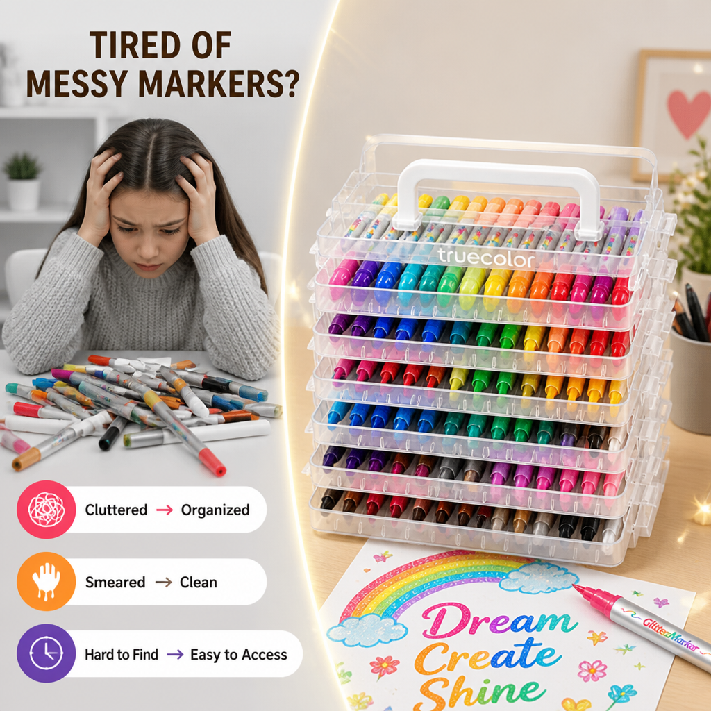 NovaBurst™ Dual-Glow Markers — Ignite Your Creativity with Brilliant Colors That Sparkle and Shine