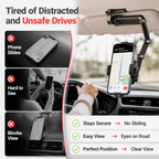 TruPivot™ — Drive Safer and Smarter with Effortless, Rock-Solid Phone Grip