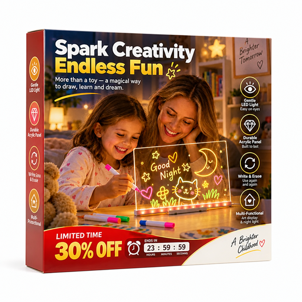 Artivanta GlowPad™ — Spark Endless Creativity and Cozy Nighttime Magic