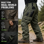 Waterproof Work & Trail Cargo Pants™ — Stay Dry, Loaded, and Unstoppable All Day Long