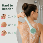 HydraPulse™ Dual Handle Exfoliating Brush — Reveal Silky, Radiant Skin and Feel Reborn Every Shower