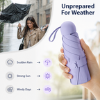 LumaShade™ Mini Travel Umbrella — Your Pocket-Sized Shield Against Sun, Rain, and Wind