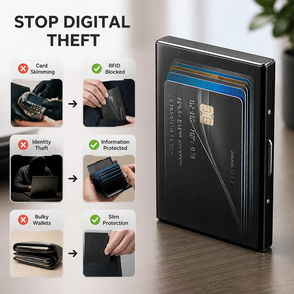 FortiShield™ Card Case — Carry Confidence That Keeps Thieves Locked Out and Style Locked In