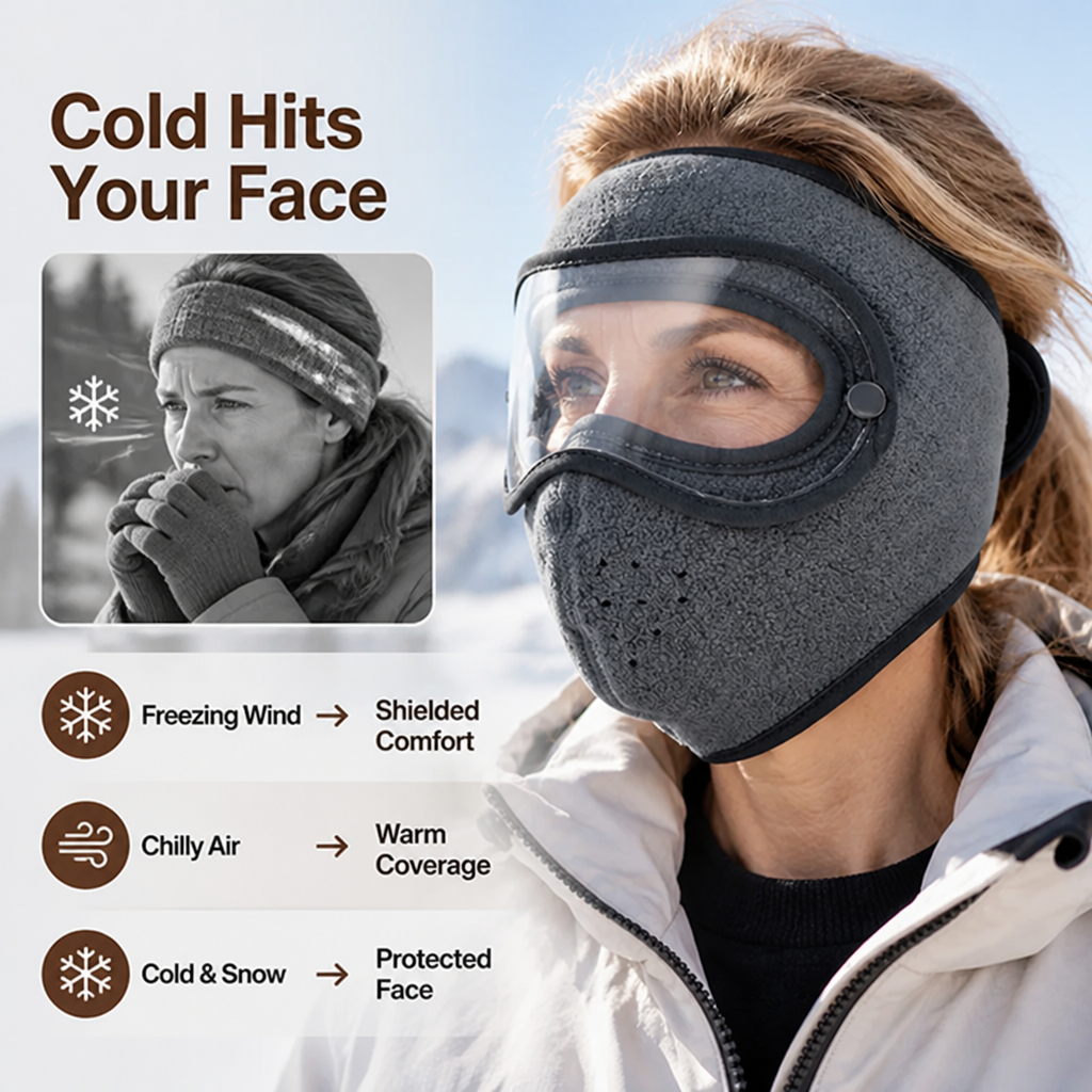 FrostComfort™ — Keep the cold off your face and enjoy every winter adventure