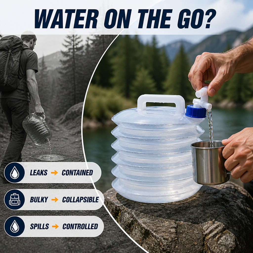 HydraNest™ — Your Anytime, Anywhere Hydration Hero That Fits in a Backpack
