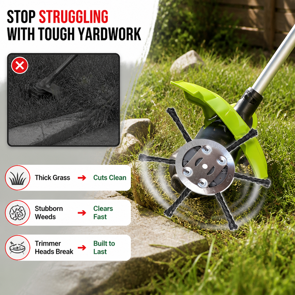 RamoraCut™ Replacement Heads — Cut Through Tough Grass Effortlessly and Own Your Perfect Lawn