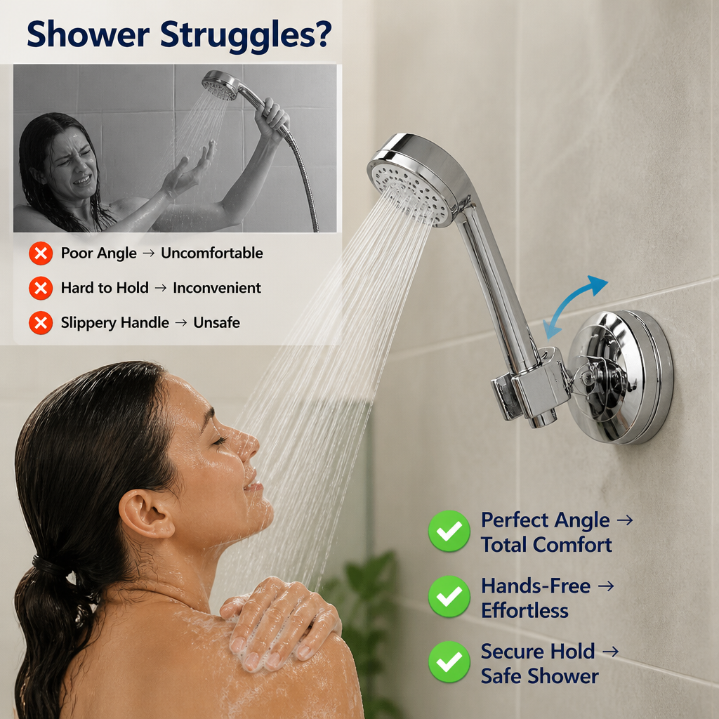 FlexiMist™ Adjustable Shower Head Holders — Take Full Control and Comfort of Every Shower Moment