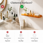 VeraLuxe™ Wall Shelves — Instantly Transform Chaos into Calm with Stylish, No-Drill Storage(3pcs)