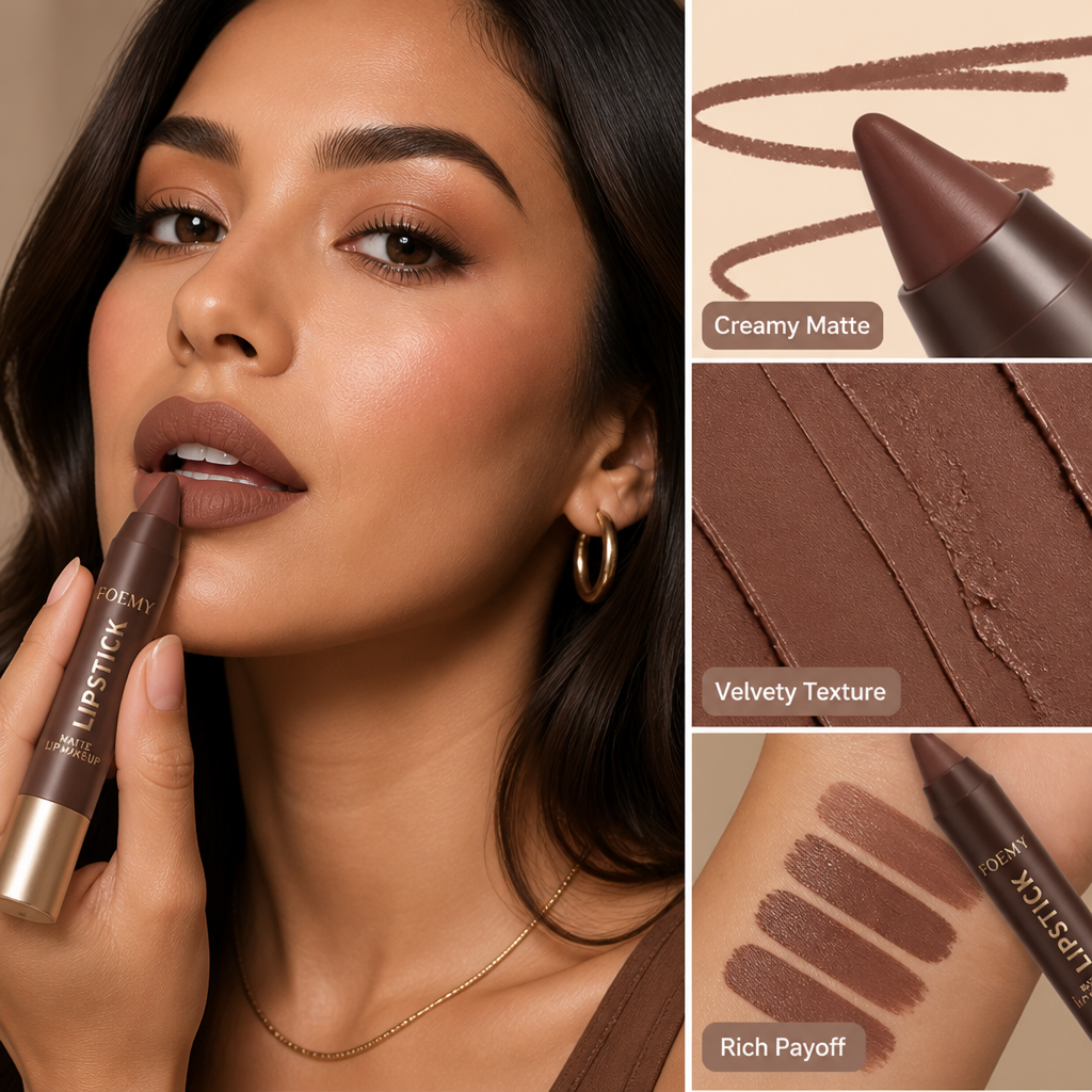 SilqueAura™ Matte Brown Lipstick — Unleash Irresistible Lips That Last All Day