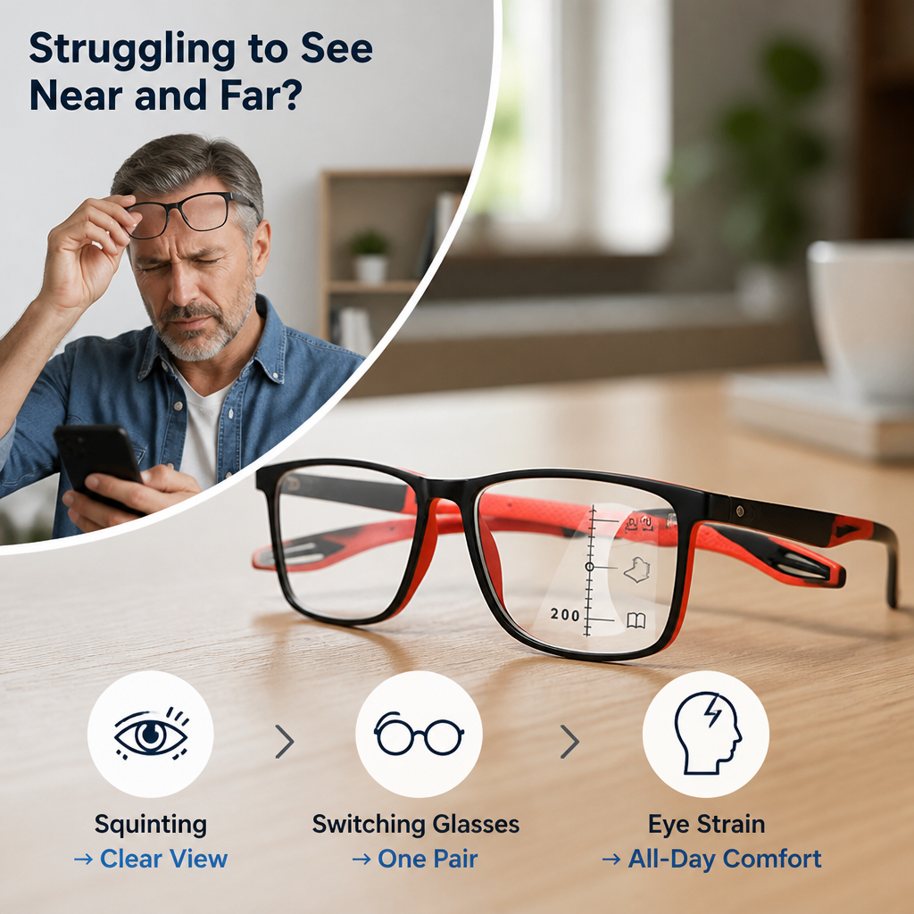 Clariquo™ Multifocal Glasses — Feel the Freedom of Effortless, All-Day Clarity and Comfort