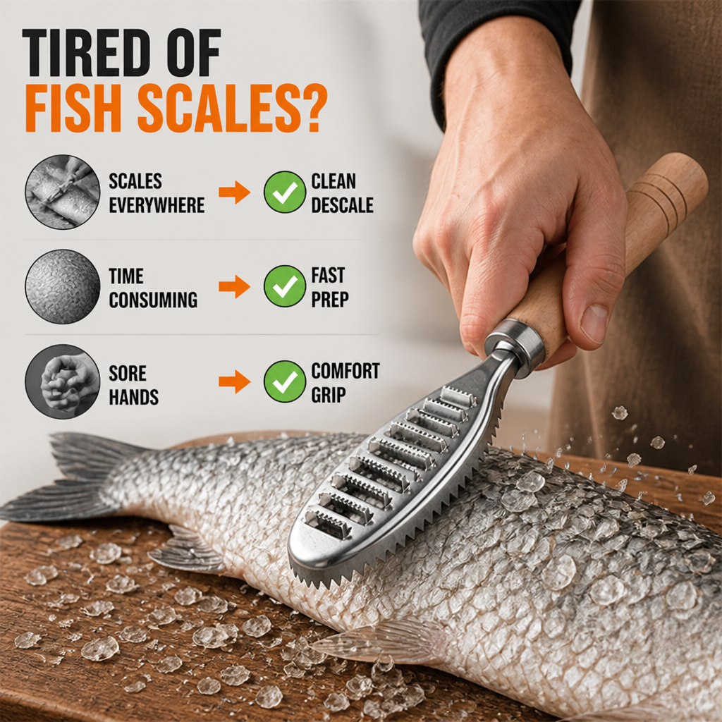 SwiftScale™ — Master Fish Prep Fast with Unshakable Comfort and Razor Precision