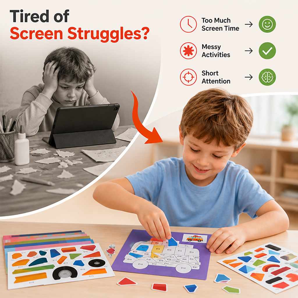 Craftiva™ — Ignite Your Child’s Confidence and Creativity with Every Mess-Free Sticker Adventure