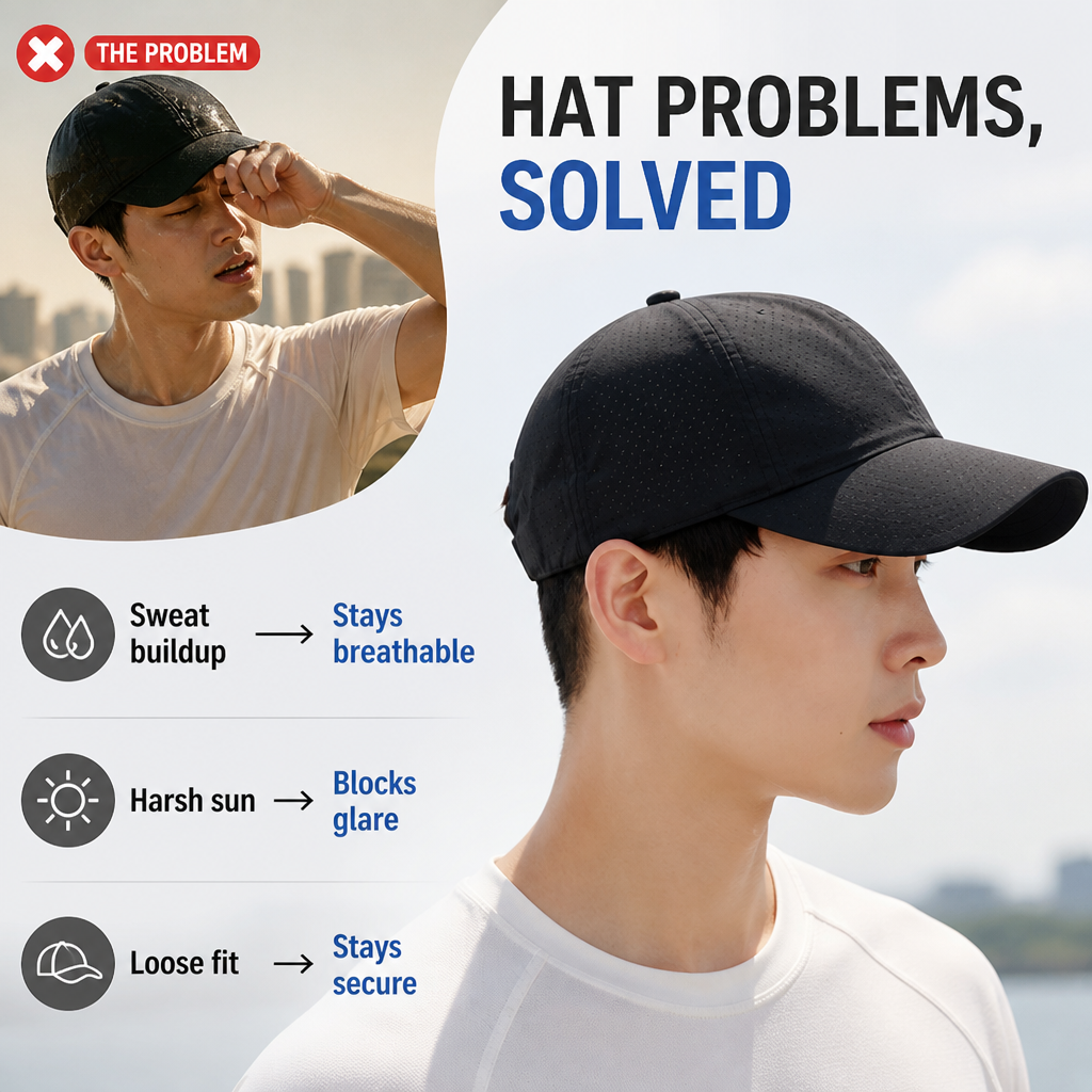 FeatherFlex™ Pro Cap — Breathe Easy, Stay Dry, and Look Unstoppable
