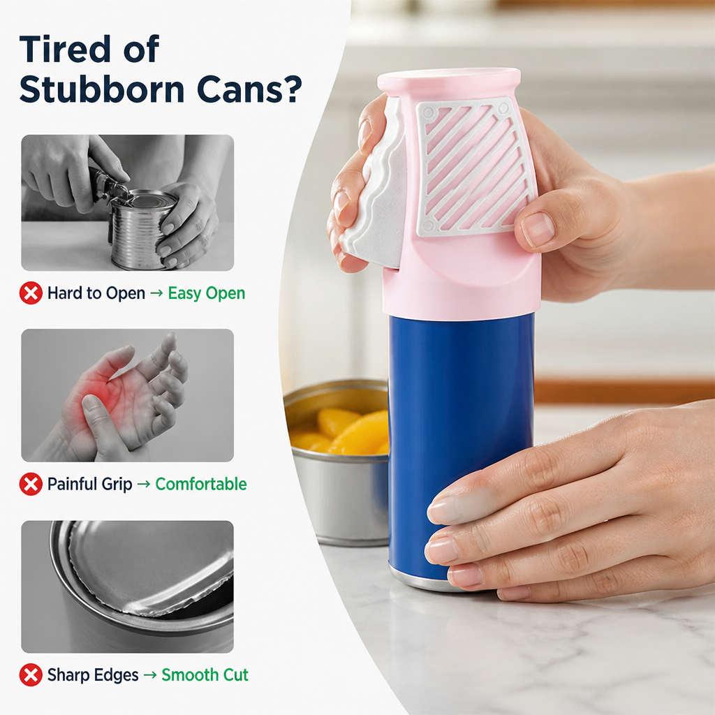 SwiftGrip™ — Open Cans Instantly Without Pain or Struggle