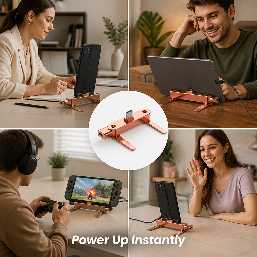 VeloriCharge™ — Power Up Instantly and Stay Hands-Free All Day