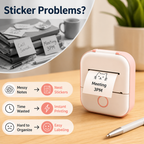 Stickora™ Mini Sticker Printer — Create Vibrant Custom Stickers Anytime, Anywhere with Zero Mess or Fuss