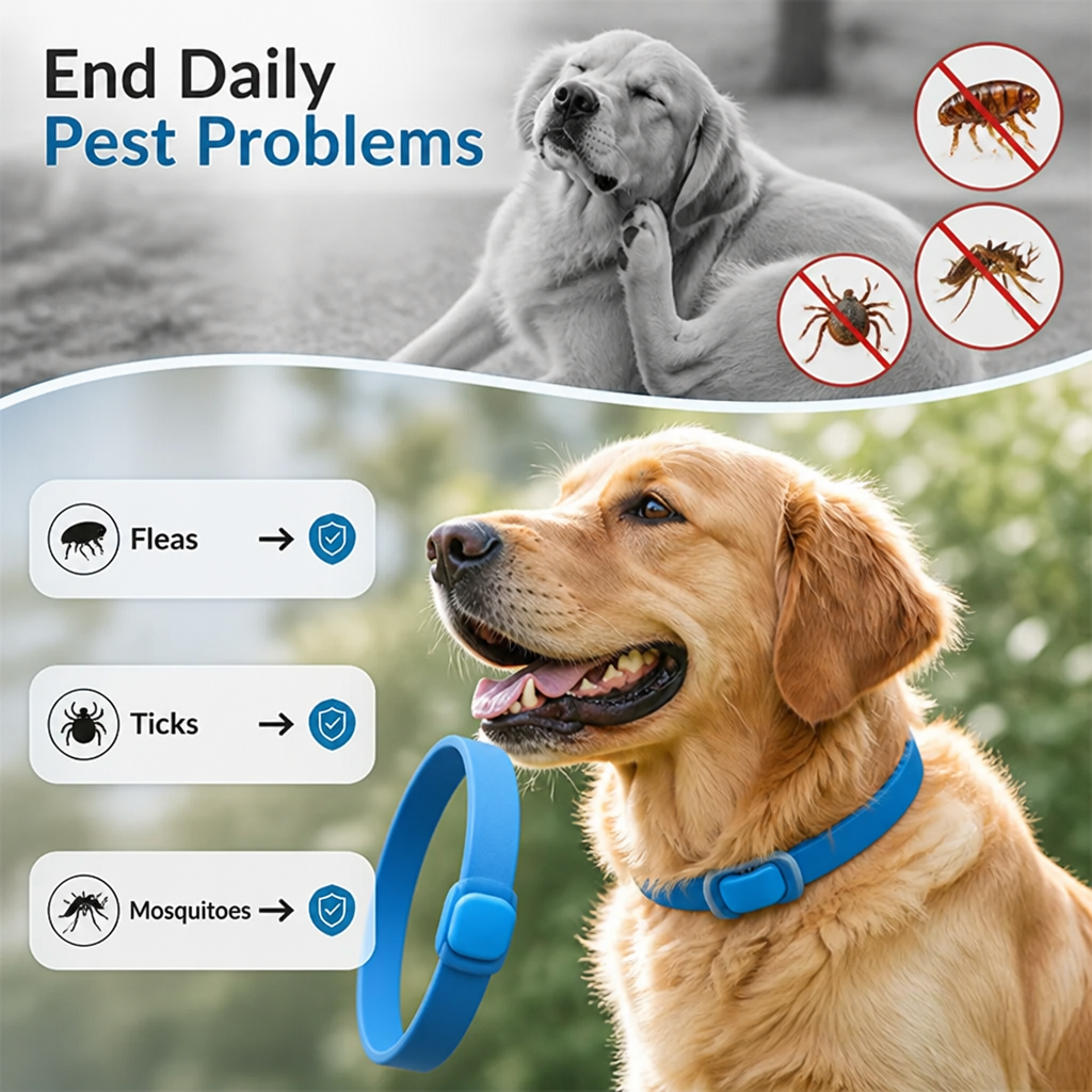 ViviShield™ Natural Pest Defense Collar — Freedom from Pests, Comfort for Every Adventure
