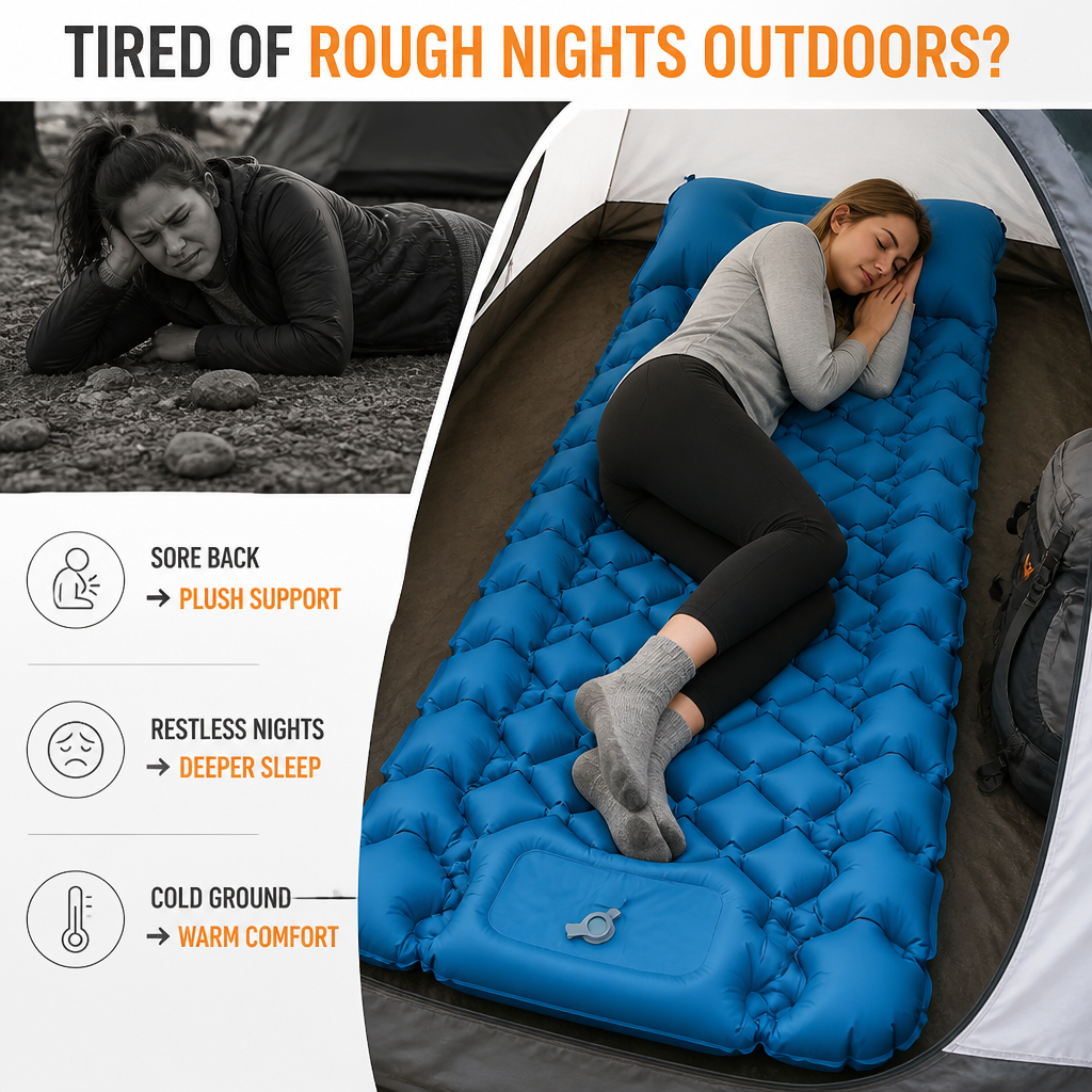 TrailEase™ — Sleep Like You’re Floating, No Matter Where You Camp