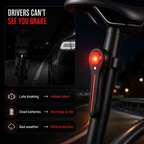 VeloPulse™ Rechargeable Rear Light — Command Attention Instantly and Ride Confidently Every Time