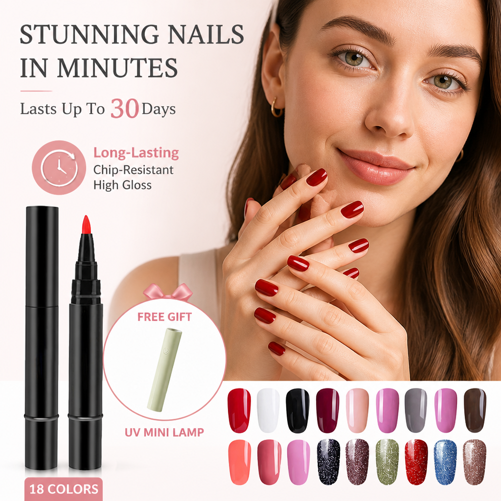 LumiLuxe™ Gel Pen — Stunning, Salon-Quality Nails in Minutes That Last All Month