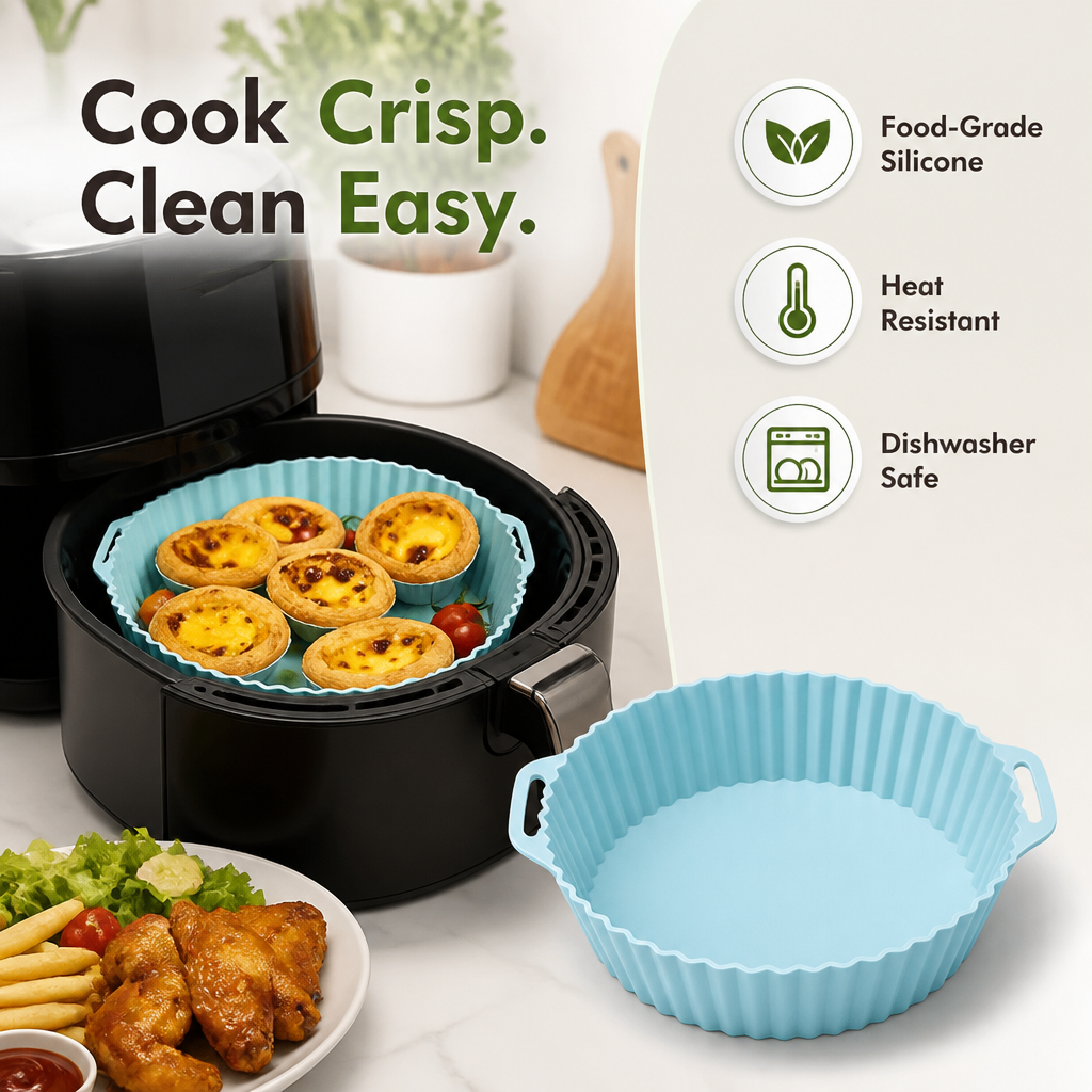 CrispEase™ — Revolutionize Your Cooking with No-Mess, Stress-Free Cleanup