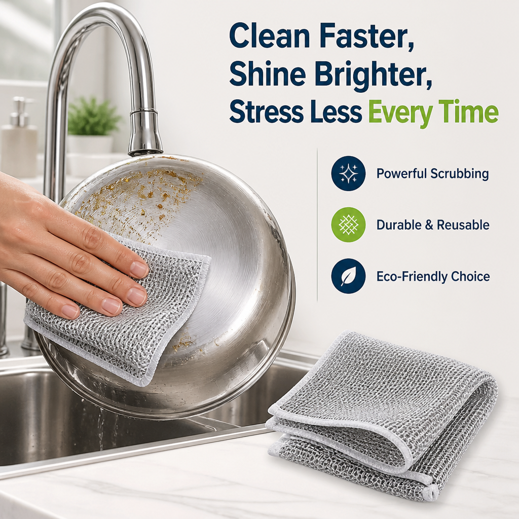 BrilloMate™ — Clean Faster, Shine Brighter, Stress Less Every Time