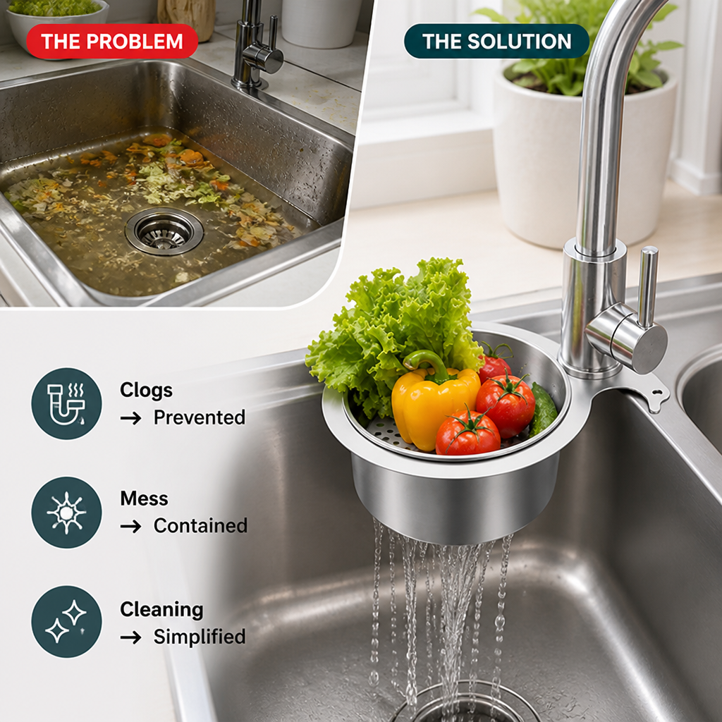 AquaGuard™ — Effortless Sink Control That Keeps Your Kitchen Spotless and Stress-Free