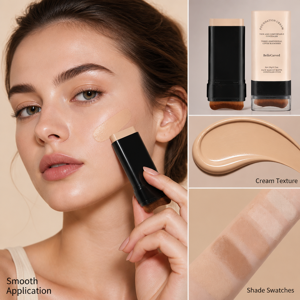 RadiantEase™ Dual-Action Foundation Stick — Flawless, Hydrated Skin That Boosts Your Confidence All Day