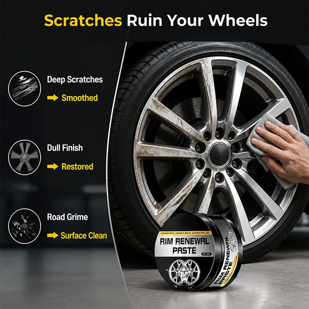 RevitaShine™ Wheel Paste — Instantly Erase Scratches and Lock in Showroom Shine for Miles