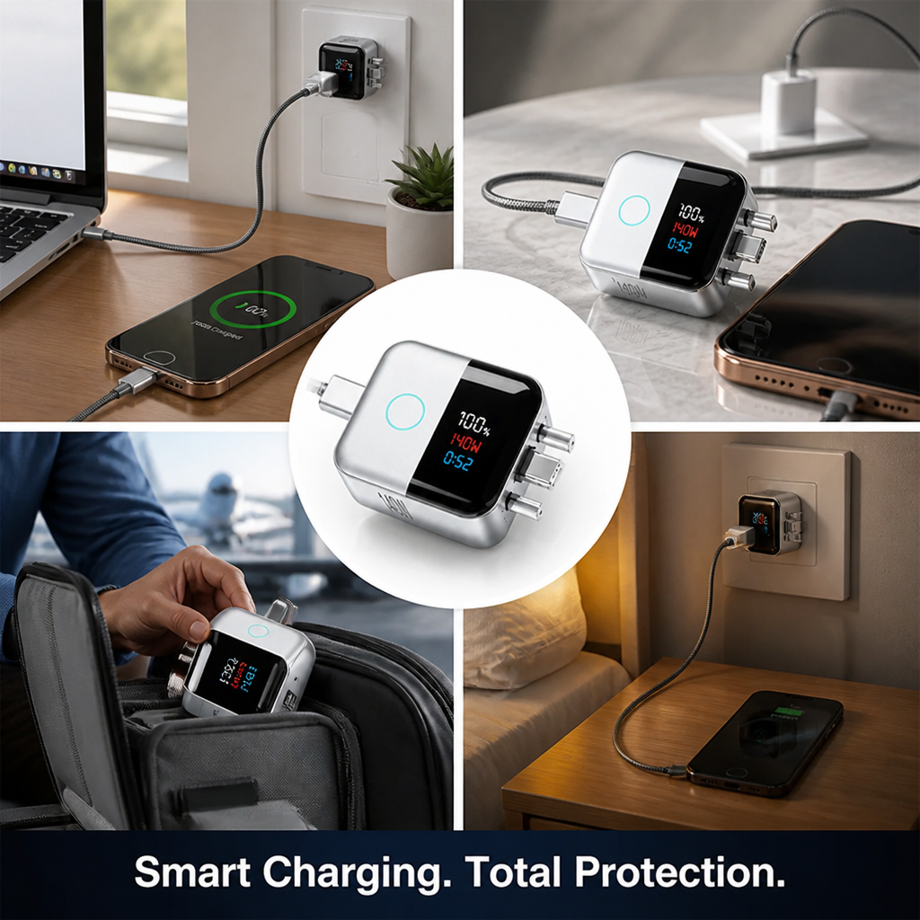 VoltGuard™ — Charge Fearlessly with Smart Protection and Instant Power Insight